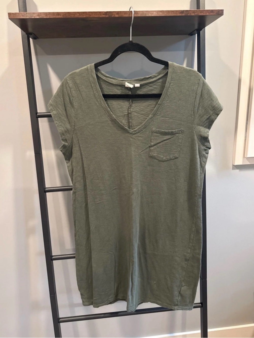Women’s Dark Olive Green Tshirt Dress